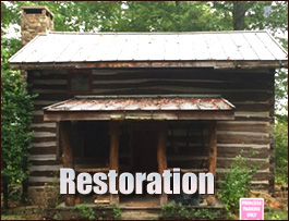 Historic Log Cabin Restoration  Dixons Mills, Alabama
